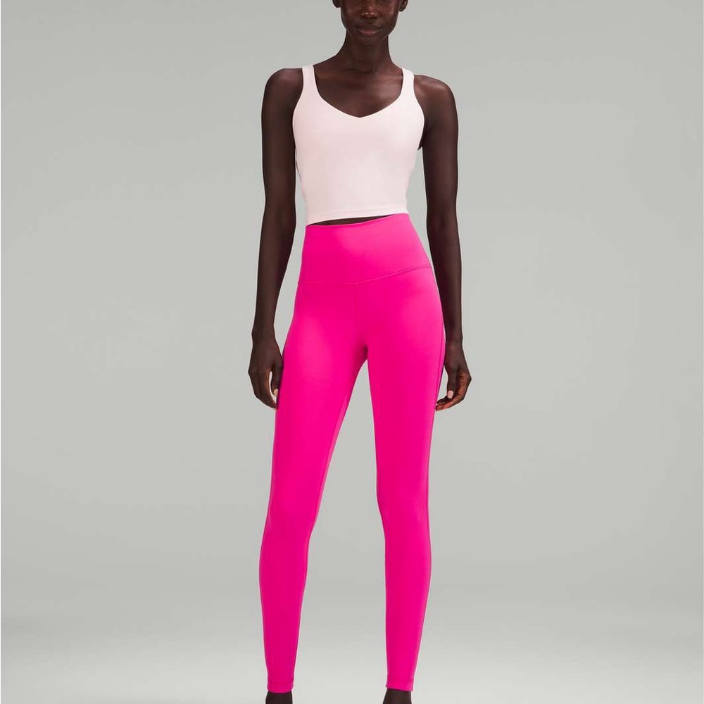 LULULEMON SONIC PINK LEGGINGS 28” SIZE 4